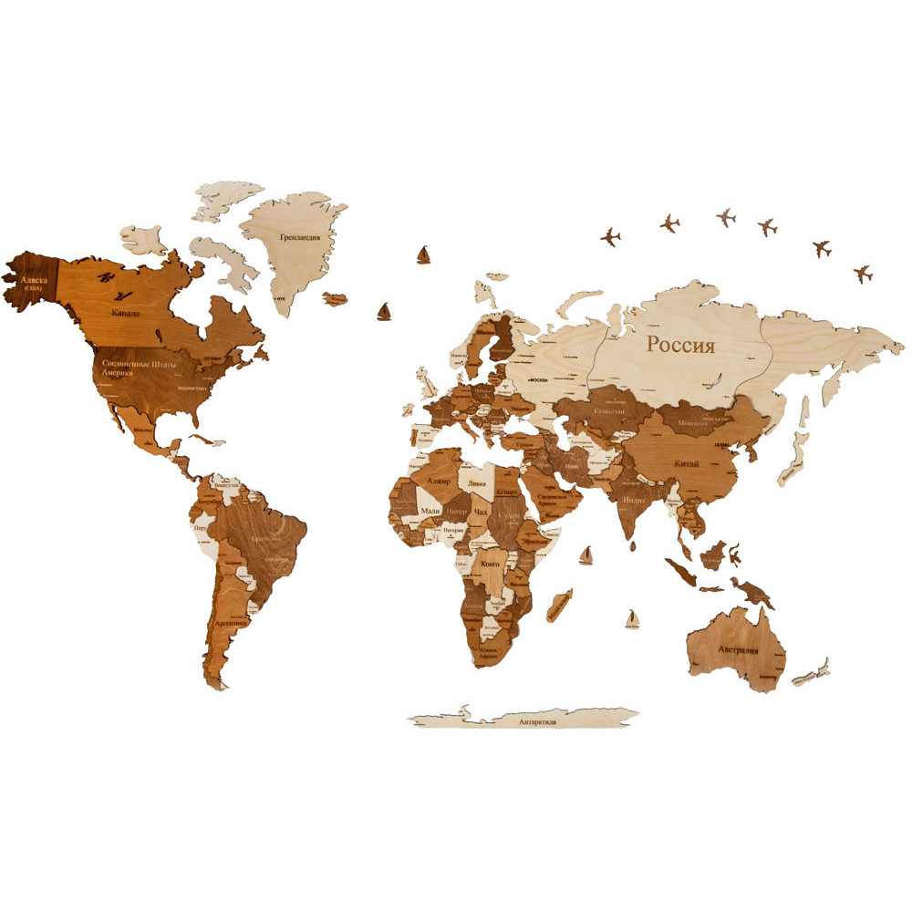 Интерьерная карта мира «World»
