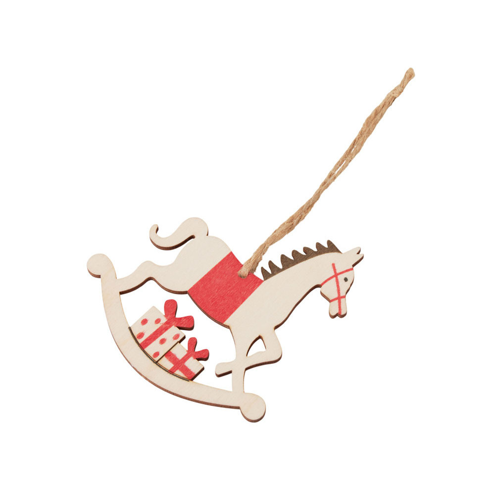 Деревянная подвеска на елку...