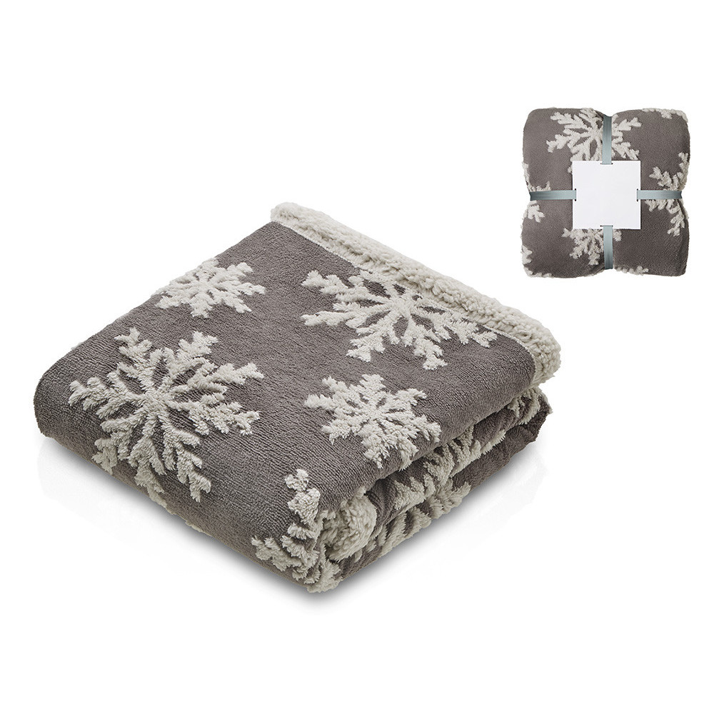 Плед Snowflake новогодний с...